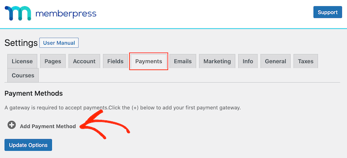 Adding payment methods to a pay-per-view website 向按次付费网站添加付款方式